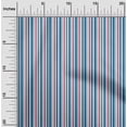 thumbnail image 2 of oneOone Rayon Royal Blue Fabric Stripes Sewing Material Print Fabric By The Yard 56 Inch Wide, 2 of 4