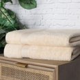 thumbnail image 3 of Superior Egyptian Cotton 2-Piece Bath Sheet Set  Ivory, 3 of 5