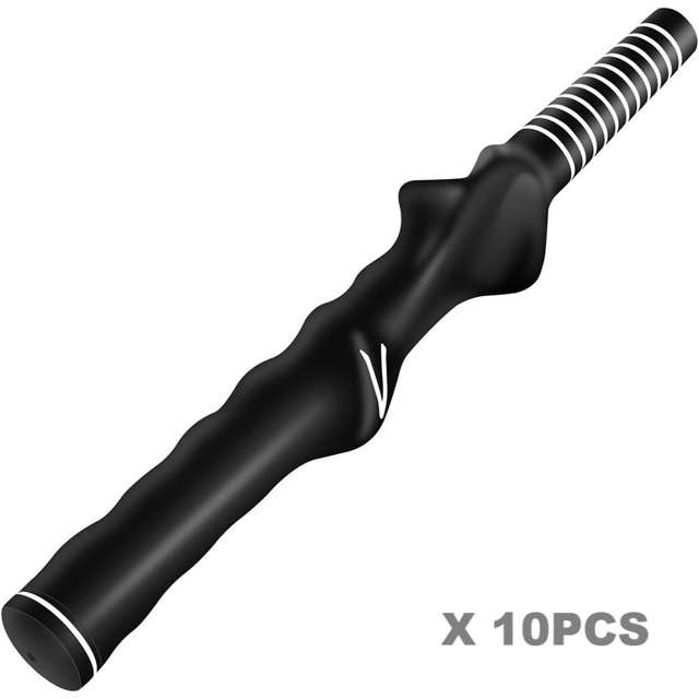 Golf Training Grip Right Handed Swing Grip Trainer Aid Tool for Men Club Accessories, Black Training grip 10PCS