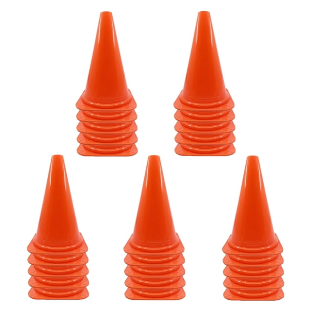 PRISP Vinyl Multi Purpose Cone - Light Indoor and Outdoor Marker, Set of 25