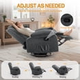 thumbnail image 4 of Korser Oversized Swivel Rocker Recliner Chair for Adults 40.6'' Wide for Living Room,Grey, 4 of 7