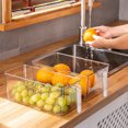 thumbnail image 4 of Super Easy to Use Freezer Plastic Freezer with Pull Out Handle Transparent Storage Bucket Suitable for Home Bar Restaurant, 4 of 6