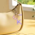thumbnail image 3 of TopLLC Tools&Home Improvement Initial Letter Keychains For Women Tassel Purple Cute Car Keychain For Wallet Backpack Bag A chopper, 3 of 4