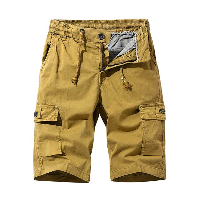 WAENQINLA Men's Cargo Shorts with Multi Pockets Summer Drawstring Work Shorts Utility Athletic Shorts Gifts for Men