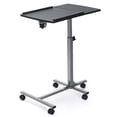 thumbnail image 1 of Gymax Support Mobile pour Ordinateur Portable sur Roulettes, Hauteur Réglable, Table d'Appoint pour Canapé au-Dessus du Lit, 1 of 10