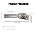 thumbnail image 1 of High Strength Fishing Rod Tip Guide Stainless Steel Roller Guide Fishing Trolling Tackle Roller Rod Tip Guide Fishing Accessory for Sea Fishing Boat Fishing Outdoor, 1 of 7