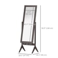 thumbnail image 3 of HOMCOM Miroir Pleine Longueur Autoportant pour Bijoux et Habillage, Angle Ajustable, 3 of 9