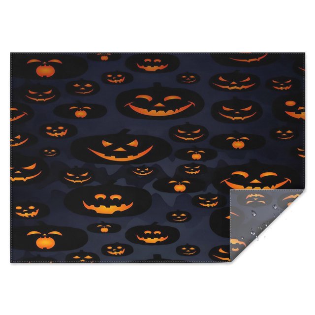 Happy Halloween Table Cover Wrinkle Resistant Washable Tablecolths Table Covers Pumpkin Spooky Rectangle Table Cover for Halloween Birthday Wedding Graduation