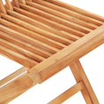 thumbnail image 5 of vidaXL 3 Piece Bistro Set with Green Cushions Solid Teak Wood, 5 of 5