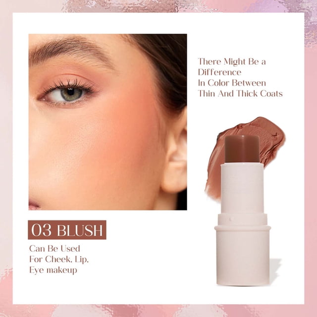 FSTDelivery Multi Functional Makeup Stick, Lazy Person, High Gloss, Face Repairing, Rouge, Matte, Powder Blusher Stick, Makeup Set Christmas Gift for Women Girlfriend Makeup Set