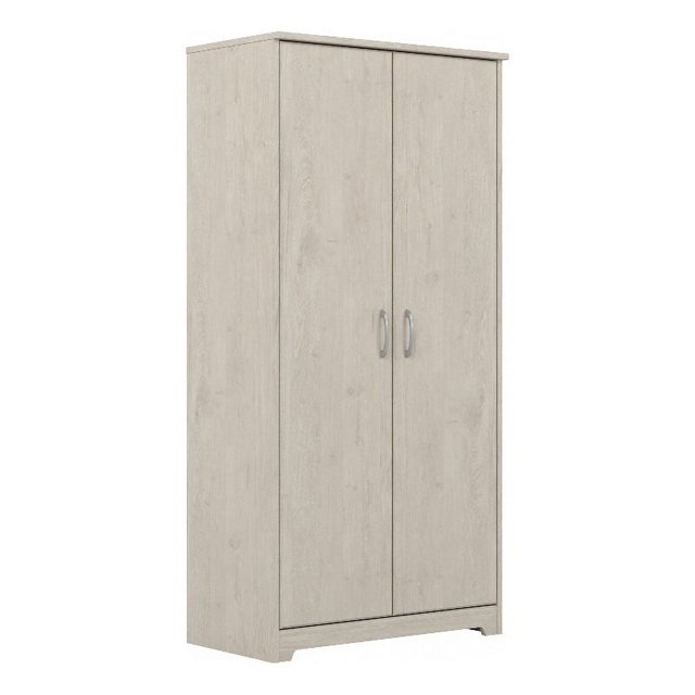 Bowery Hill Armoire de Rangement Haute en Chêne Blanc Lin - Bois Manufacturé
