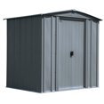 thumbnail image 1 of Arrow Classic 6 x 5 x 6 ft Charcoal Steel Storage Shed, 1 of 9