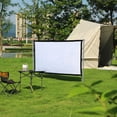 thumbnail image 2 of Lksixu Projector Screen 110 Inch, Movie Projector Screen 16:9 Foldable Portable Wrinkle Indoor Outdoor Projection For Home, Party, Office, Classroom Storage Bins Organizers and Storage, 2 of 9