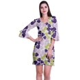 thumbnail image 1 of Moomaya Robe Courte Imprimée pour Femmes, Manches Évasées, Coupe Droite, Robes pour Femmes, Vêtements d'Été Décontractés, 1 of 6