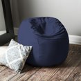 thumbnail image 4 of Jaxx Saxx Pouf Rond de 3 Pieds avec Housse Amovible, Bleu Marine, 4 of 5