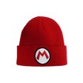 thumbnail image 1 of Nintendo Super Mario Brothers Mario Red Logo Beanie Hat Toque, 1 of 1