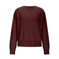 thumbnail image 4 of Women's Pocket Sweater 2025 - Lightweight Knit | Oversized Crewneck Pullover, 4 of 9