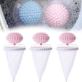 thumbnail image 2 of Attrape-poils Réutilisable pour Laveuse 3 Pcs Sacs en Maille Filtrants Anti-Peluches pour Enlever les Poils d'Animaux, Collecteur de Débris de Lessive, Compatible avec Chargeurs Frontaux/top, 2 of 8