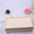 thumbnail image 3 of Home Textile Storage Unfinished Wood Tissue Rectangular Handmade Tissue Boxes Tabletop Napkin Dispenser for Arts Crafts Home Decoration, 3 of 7