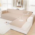 thumbnail image 1 of CHUANK Housse Imperméable pour Canapé, Housses pour Sofa en L, Housse pour Chaise Longue, Housse Réversible de Protection de Meuble pour Chien, Chat, Animaux, Enfants, Moyen, Gris Foncé, 1 of 9