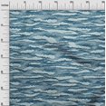 thumbnail image 3 of oneOone Polyester Spandex Teal Blue Fabric Abstracts Sewing Craft Projects Fabric Prints By Yard 56 Inch Wide-LS, 3 of 5