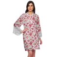 thumbnail image 1 of Moomaya Printed Cotton Robes For Women Plus Size Kimono Robe Short Nightwear, 1 of 6