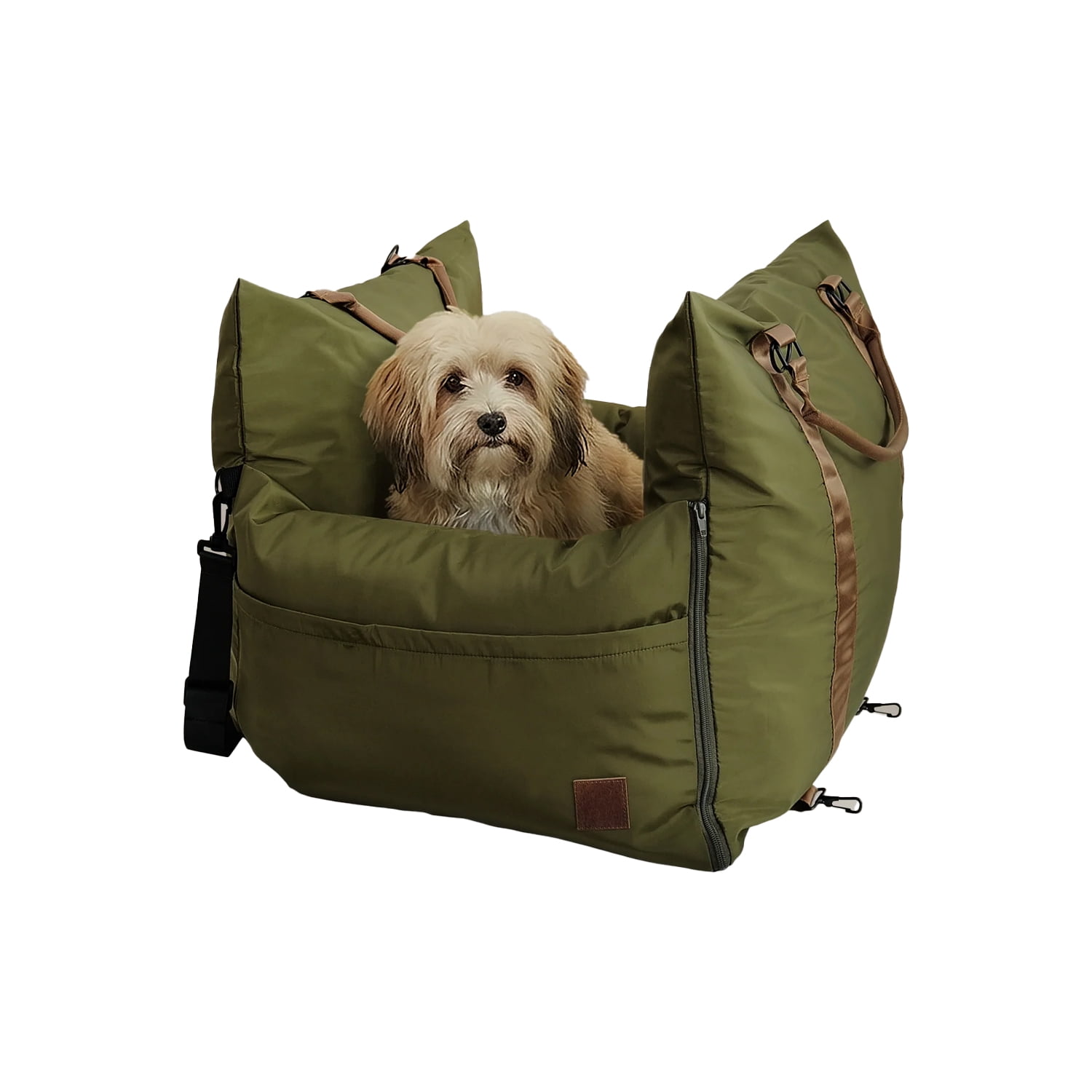 INSTACHEW Marco Dog Travel Pet Bed, Army