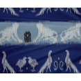thumbnail image 3 of oneOone Polyester Lycra Fabric Stripe|Bird & Monkey Ikat Print Fabric By The Yard 56 Inch Wide, 3 of 3
