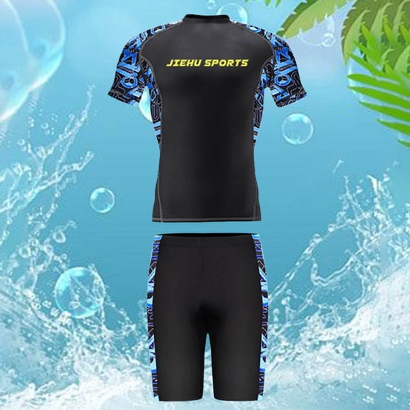 Ensemble de Complet pour Homme avec Short de Bain et Maillot Dermoprotecteur pour Usage Quotidien Plage Piscine Toutes Saisons UPF 50+ Soleil Polyvalent Style Décontracté et Coordination
