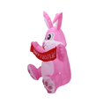 thumbnail image 2 of MesaSe 5 FT Lighted Bunny Hold Happy Easter Banner Inflatables Inflatable Easter Decoration   Cute Rabbit Blow Up Indoor Outdoor for Holiday Lawn Yard Garden Outside Decorations, 2 of 5