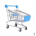 thumbnail image 1 of Jeu de Rôle pour Enfants Mini Chariot de Courses en Métal et Panier Supermarché G5V1, 1 of 9