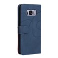 thumbnail image 2 of Étui pour Samsung Galaxy S8 Portefeuille en Cuir Livre à Rabat Folio Support Vue Couverture - Bleu, 2 of 5