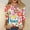 ZA-White, variant on Aboser Peace Sign Hippie Shirts for Women 3/4 Length Sleeve Tops Fashion Floral Graphic Tees Loose Fit Comfy Clothes Vintage Hippie Costume Clothes