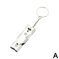 thumbnail image 4 of Nouveau Sifflet à Double Fréquence en Forte Demande, Sifflet de Survie d'Urgence à Double Tube en Alliage d'Aluminium pour Activités de Plein Air Camping Randonnée, Acier Inoxydable, 4 of 8