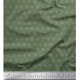 thumbnail image 1 of Soimoi Tissu en Voile de Coton à Pois et Fleurs de Lys, Imprimés Damassés au Mètre, 56 Pouces de Large, 1 of 3