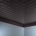 thumbnail image 5 of Fasade Traditional 4 Vinyl 2ft x 4ft Glue Up Ceiling Panel Smoked Pewter 5 Pack, 5 of 5