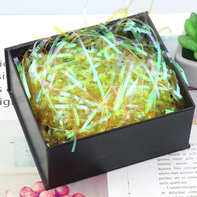 3mmlk Raffia Gift Box Filler for Wedding Favors & DIY Crafts | Plastic Shredded Filler for Gift Baskets, Packaging Embellishments, Party Decorations, Floral Arrangements, Birthday & Holiday Gift