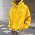thumbnail image 2 of QIPOPIQ Men's Graphic Print Long Sleeve Drawstring Hoodie Pullover Sweatshirt Clearance, 2 of 4