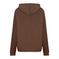 thumbnail image 3 of IROINID Rabais Hauts à Manches Longues pour Femmes Col Rond à Capuche Détente Imprimé Chandail Blouse Chandail en Molleton Hauts Chemises Hauts, Brun, 3 of 5