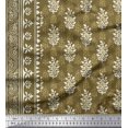 thumbnail image 2 of Soimoi Tissu Crêpe Polyester Imprimé Feuilles par Yard 42 Pouces de Large, 2 of 3