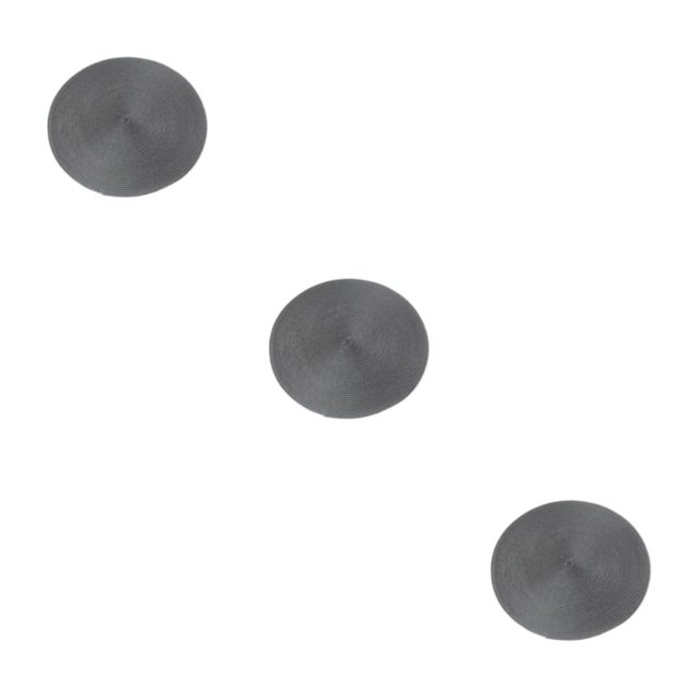 Maytalsory Sturdy And Durable Table Mats For Everyday Wide Application Place Mats dark grey 3Set