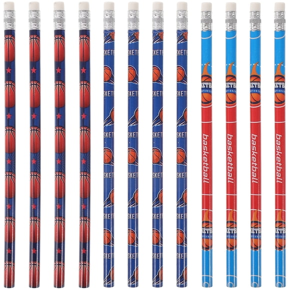 12pcs Classroom Supply Students Pencils Portable Sketching Pencil Pencils For Painting Long Wood Pencils Pencils With Erasers