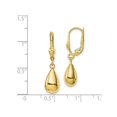 thumbnail image 2 of 10K Yellow Gold Polished Fancy Dangle Leverback Earrings, 2 of 4