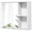 White, variant on Gymax Bathroom Medicine Cabinet Wall Mounted Storage Organizer w/ Single Mirror Door Black