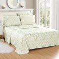 thumbnail image 2 of LDC Full Bed Sheets Set - Full Sheets Brushed Microfiber 1800 Thread Count Bedding - Wrinkle, Stain, Fade Resistant - Deep Pocket Full Size Sheets Set - 6 PC (Full, Paisley Ivory), 2 of 5