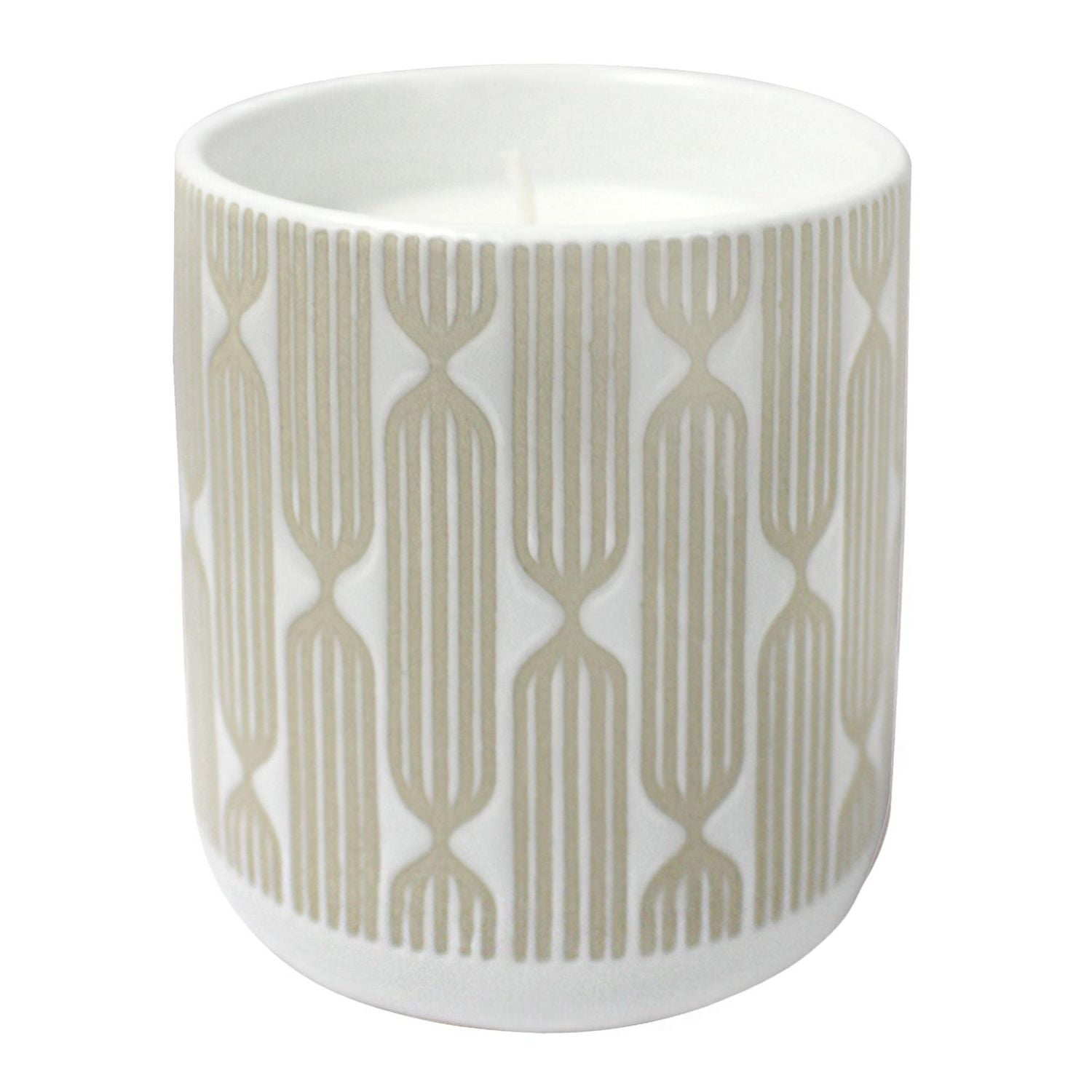 Hometrends 11oz Scented Soy Blend White Ceramic Candle