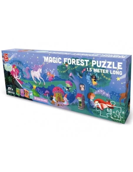 Hape : Puzzle 210 pcs / Magic forest glow-in-the-dark
