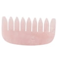 thumbnail image 1 of Natural Rose Quartz Comb Scrapping Plate Health Healing Care Massage Stone, 1 of 14