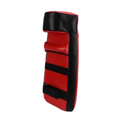 Kicking Shield Pad, High Strength PU Leather Muay Thai Karate Training Target Anti Wear With Curved Punching  For Taekwondo Training Red,Black