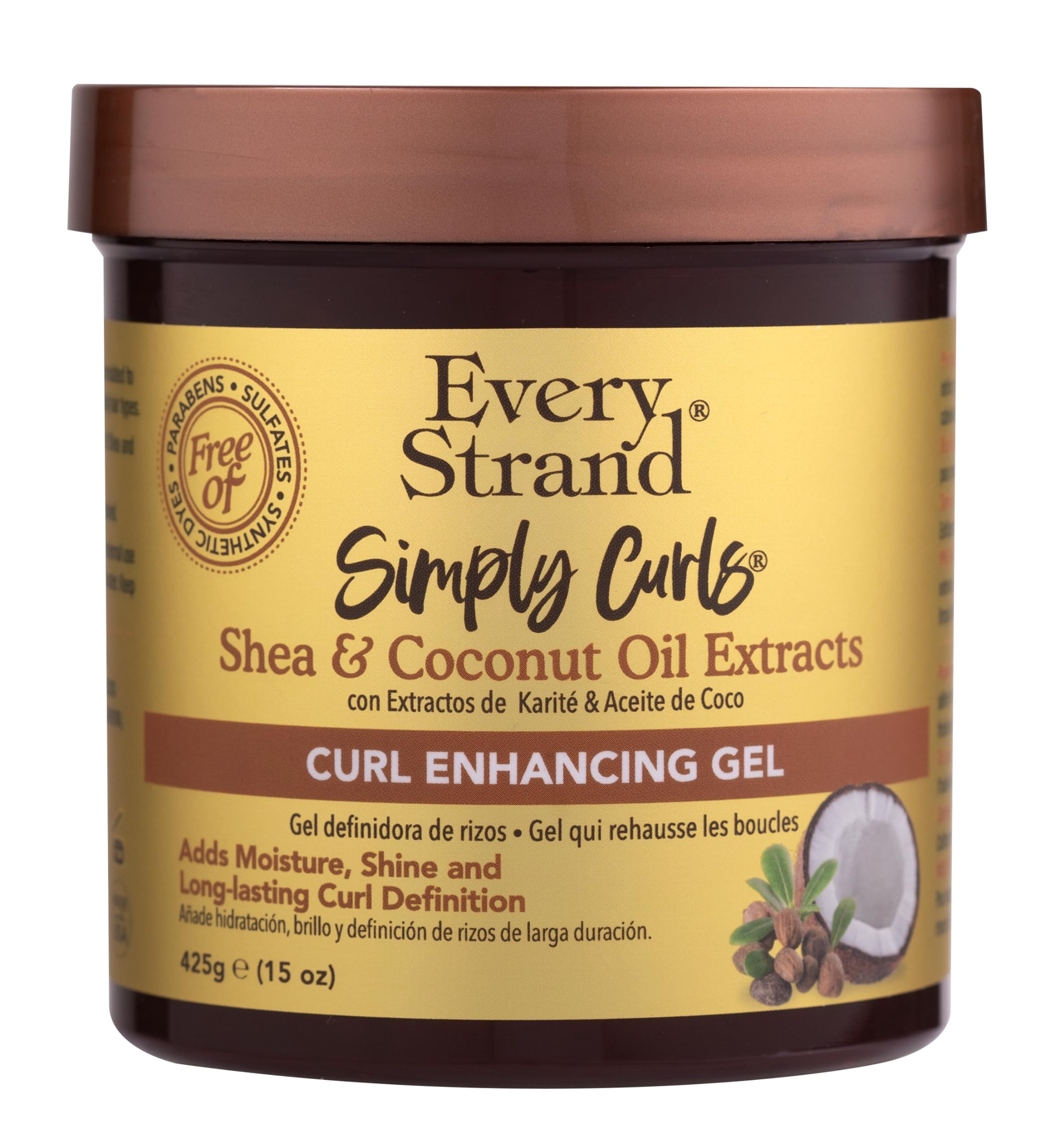 Every Strand Simply Curls Coco Oil/Shea Curl Creme, 15 Ounce